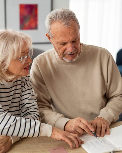 pareja de pensionados